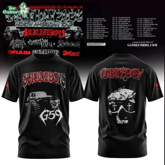 Discover Mariners Grey Day Tour 2026 Premium Graphic Tee