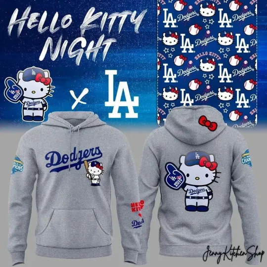Discover Dodger vs Met Hello Kitty April 13 26 Special Edition 3D Hoodie All Size