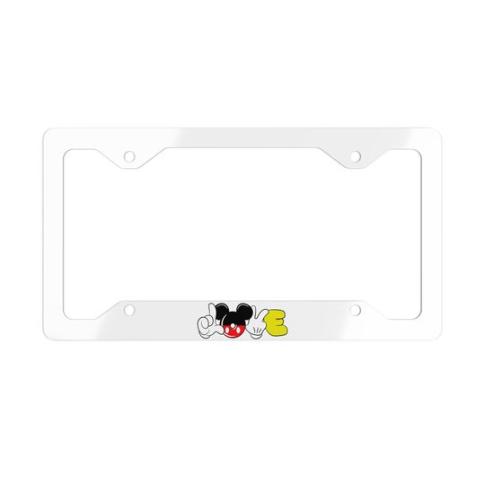 Discover Disney World Mickey Mouse License Plate Frame for Disney Lovers and Travel Enthusiasts