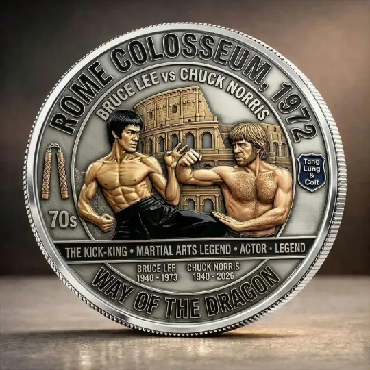 Discover Bruce Lee x Chuck Norris Commemorative Coin