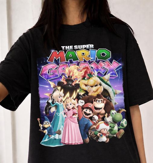 Discover Nintendo Super Mario Bros T-Shirt, Nintendo World Family Holiday Tee, Universal Orlando Birthday Trip Shirt