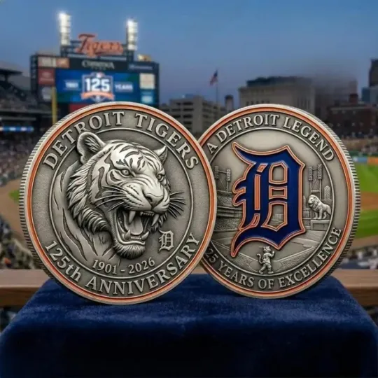 Discover Tigers 125Th Anniversary 19012026 Commemorative Coin