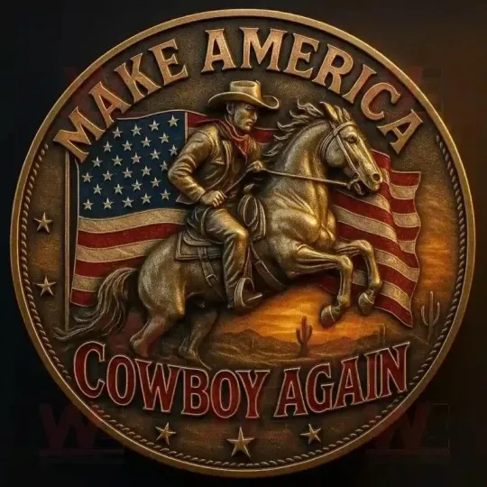 Discover US Make America Cowboy Again Commemorative Coin