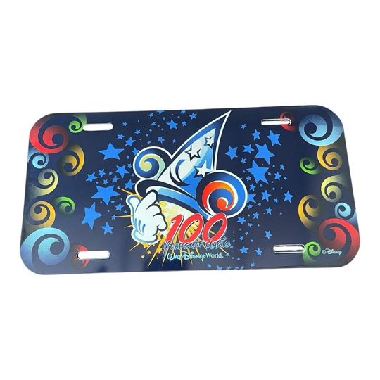 Discover Disney 100 Years of Magic Sorcerer's Apprentice  License Plate 2001