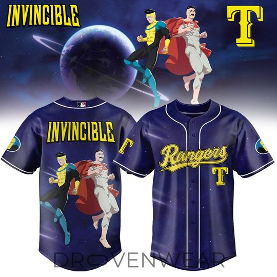 Texas Rangers x INVINCIBLE Baseball Jersey