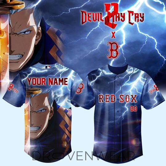 Boston Red Sox x Devil May Cry 2 2026 Limited Edition Custom Jersey
