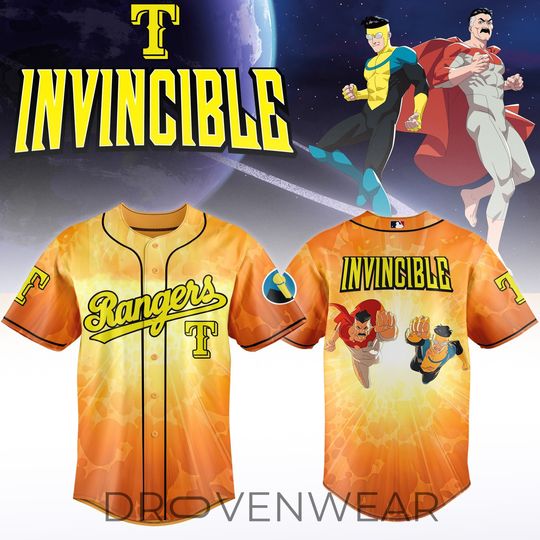 Texas Rangers x INVINCIBLE Baseball Jersey