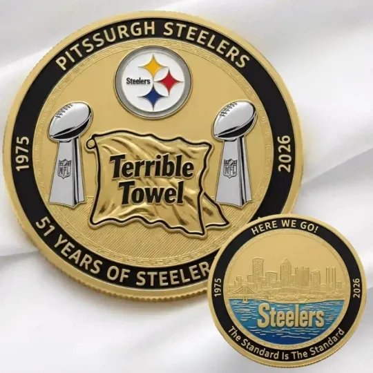 Discover Steeler Terrible Towel 51st Anniversary Commemorative Coin