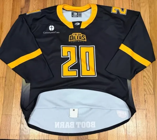 Tulsa Oilers Jamie Rome Game Worn Hockey Jersey