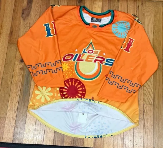 Los Tulsa Oilers Tyler Poulsen Signed Game-Worn Hockey Jersey