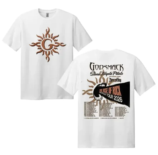 Discover Godsmack World Tour 2026 T-Shirt