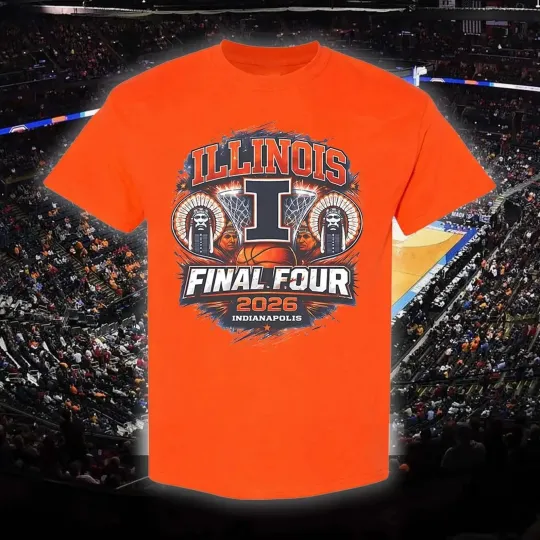 Discover Illinois Fighting Illini Final Four 2026 T-Shirt NCAA Basketball March Madness