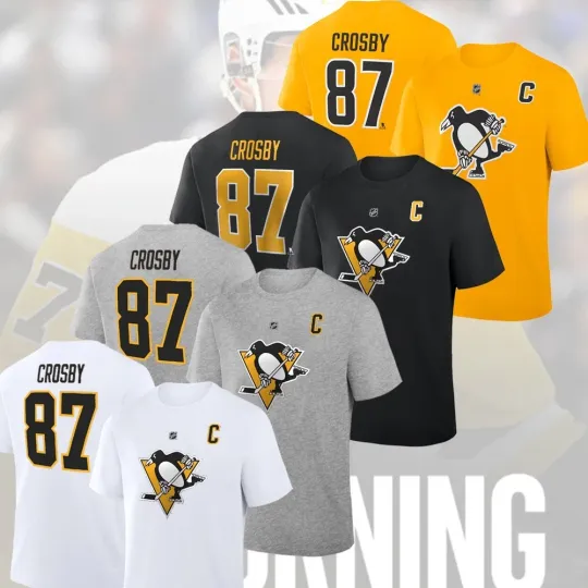 Welcome Back - Sidney Crosby #87 Pittsburgh Penguins 2026 Name & Number For Fans