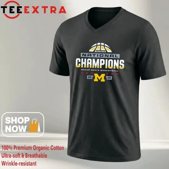 Discover Wolverines 2026 NCAA Men’s Basketball National Champions Logo shirt