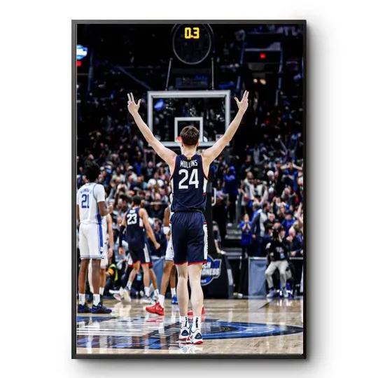 Discover Braylon Mullins 2026 Duke Blue Devils Men’s Basketball NCAA March Madness Poster