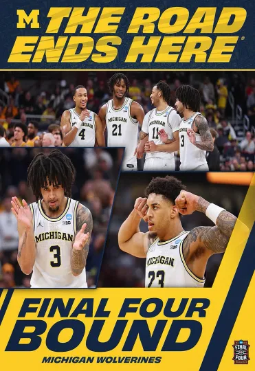 Discover Michigan Wolverine 2026 Final 4 Poster Multiple Size Michigan Advance Final 4 A