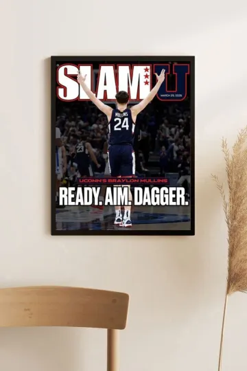 Braylon Mullins Uconn Huskies Men’s Basketball SLAMU Cover March 29 2026 Poster