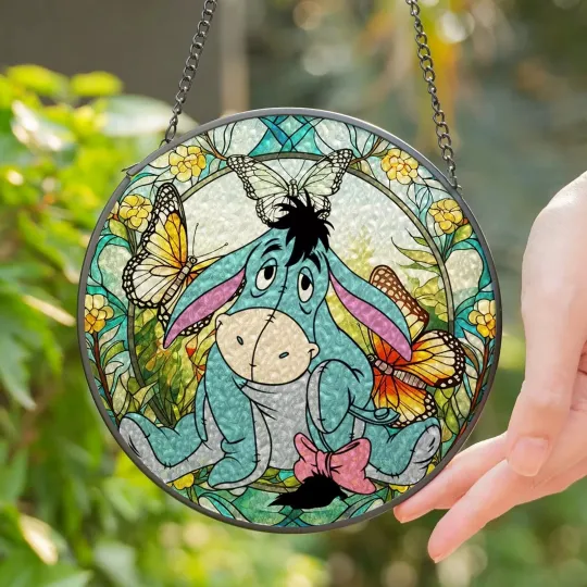Discover Eeyore Suncatcher Stained Glass, Disney Window Hanging Decor