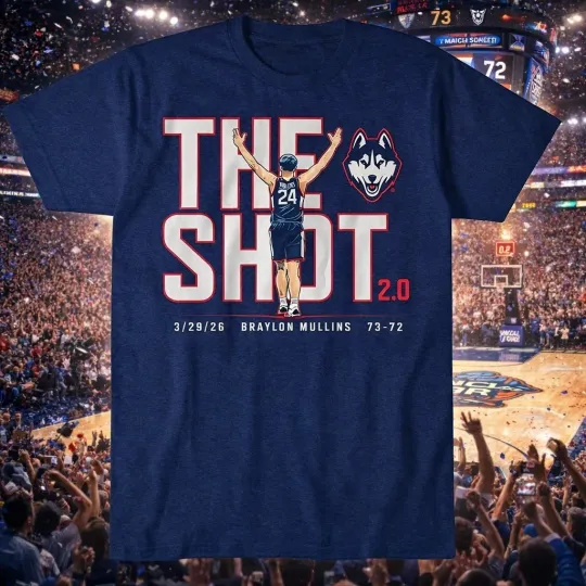 Discover UConn Basketball Braylon Mullins The Shot 2.0 T-Shirt Fan Tee S-5XL