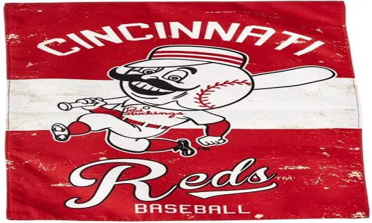 Discover Cincinnati Reds Baseball House Flag