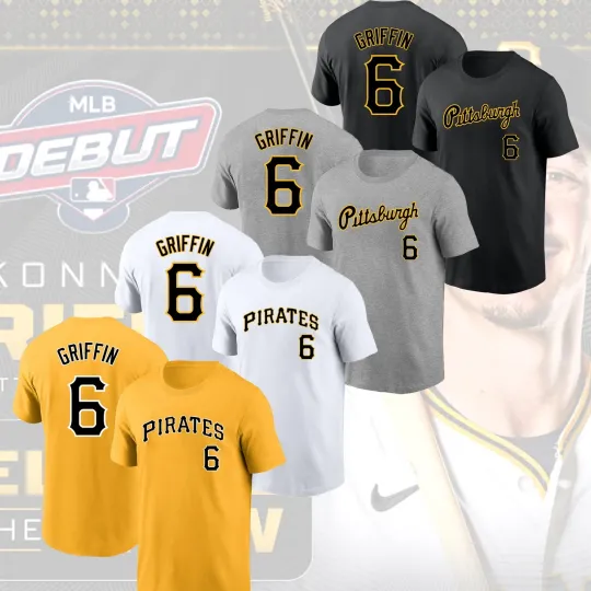 Discover SALE !! Konnor Griffin #6 Pittsburgh Pirates 2026 Player Name & Number Fan Look