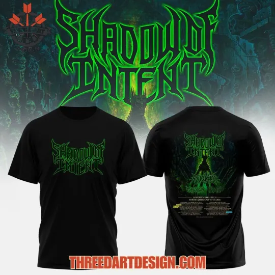 Discover Shadow of Intent North America 2026 Metal Style 3D T-shirt
