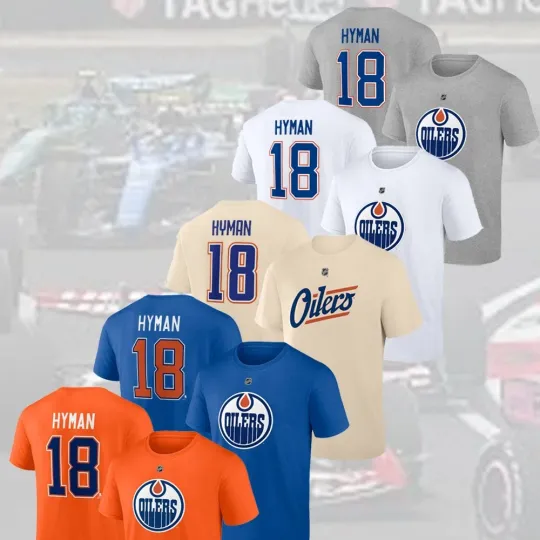 Discover 🔥HOT DEAL! Zach Hyman #18 Edmonton Hockey Team Name & Number Gift For Fans