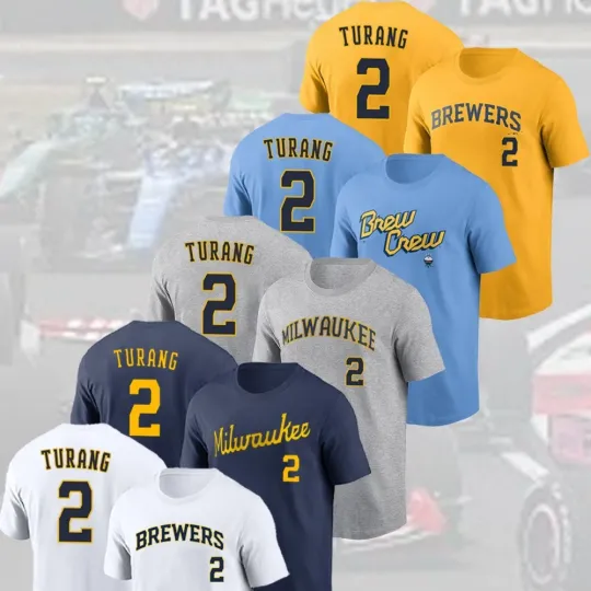 Discover 🔥FASTSHIP - Brice Turang #2 Milwaukee Brewe Name & Number Player Gift For Fans