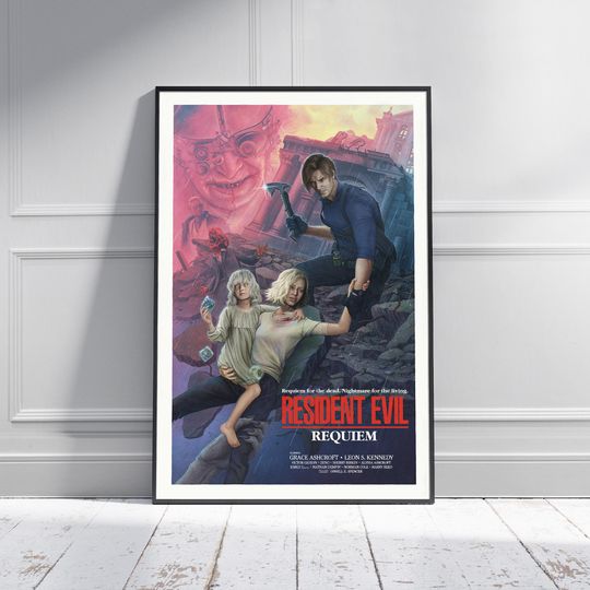 Discover Resident Evil 9 Requiem Poster: Horror Game Art Print
