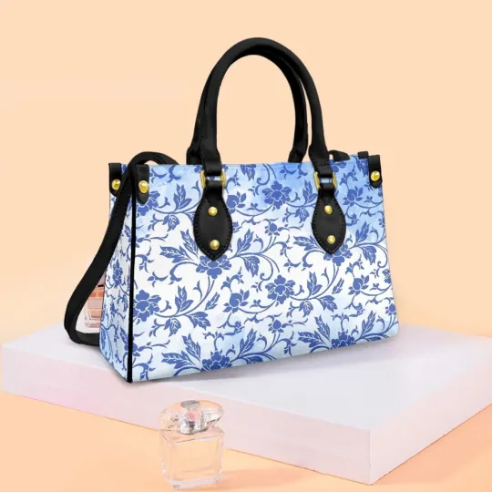 Discover Lively Leaves Woman Bag Large Capacity Leather Shoulder Bag