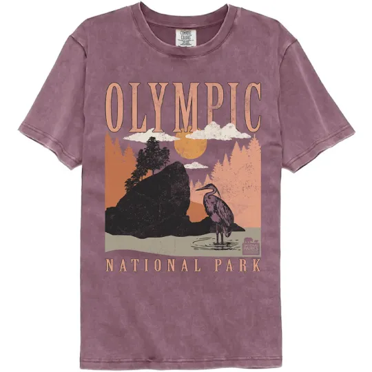 Washington Olympic National Park Great Blue Heron Men's T-Shirt