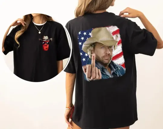 Discover Toby Keiith Finger 2 sides Tshirt, Country Music Shirt
