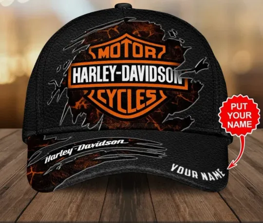 Discover Personalized Harley Motor Racing Davidson Classic Cap Gift
