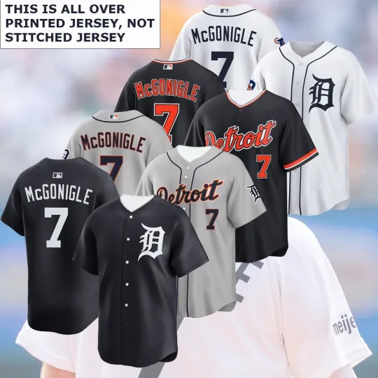 Discover Kevin #7 McGonigle Detroit Baseball Name & Number Player Print Gift Fan