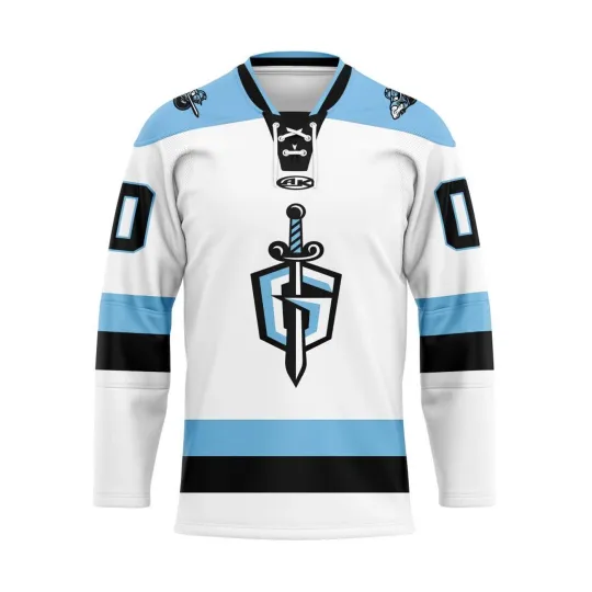 Discover Atlanta Gladiators Personalized 2025/26 White Lace Hockey Shirt