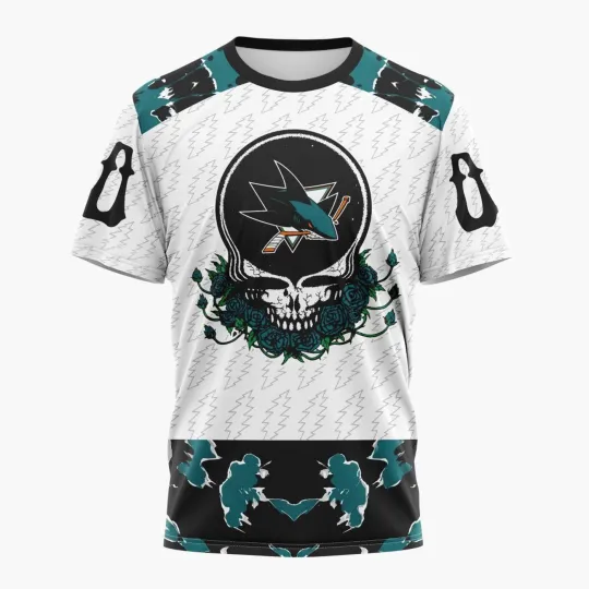 Discover Personalized 2026 San Jose Sharks Special Gradeful Dead 3D Hockey Fan Gear