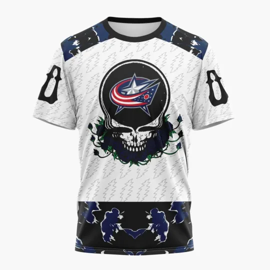 Discover Personalized 2026 Columbus Blue Jackets Special Gradeful Dead 3D Hockey Fan Gear