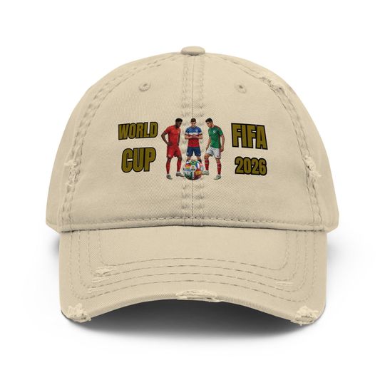 FIFA World Cup 2026 Distressed Unisex Dad Cap