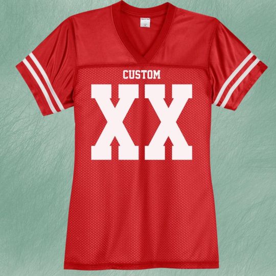 Discover Personalized Mesh Football Jersey for Women with Custom Name and Number