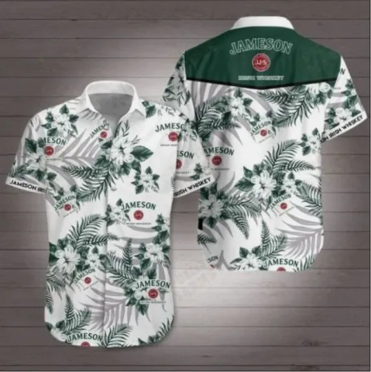 Discover Jameson Irish Whiskey Hawaiian Shirt Summer Button Up