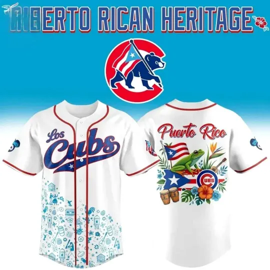 Discover Los Cubs x Puerto Rican Heritage Jerseys 2026 Baseball Jersey