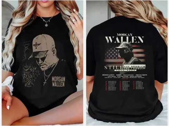 Discover Wallen Western Still the Problem Tour 2026 T-Shirt 2 Slides