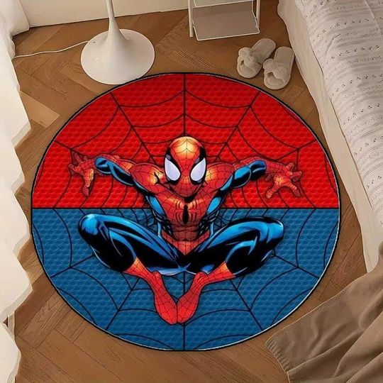 Discover Spiderman Rug, Kids Room Carpet, Round Rug, Circle Rug, Home Decor, Gift For Boys, Boys, Popular Gifts, Area Rug, Birthday Gift, Spiderman