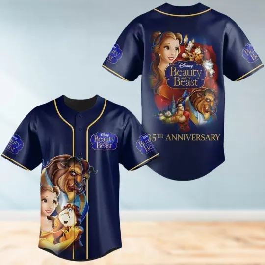 Beauty And The Beast 35th Anniversary Baseball Jersey