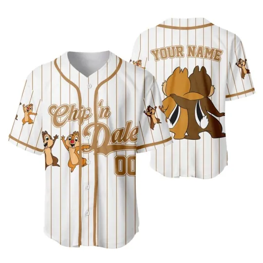 Discover Personalized Chip 'n Dale Rescue Rangers Couple Baseball Jersey