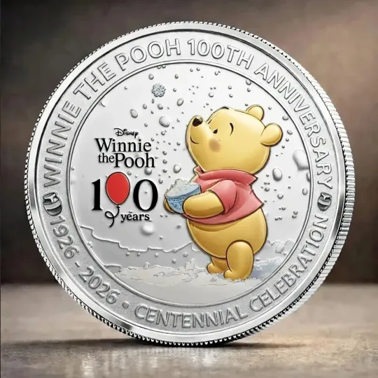 Discover Winnie-the-Pooh 100th Anniversary Coin Home Decor Collectible