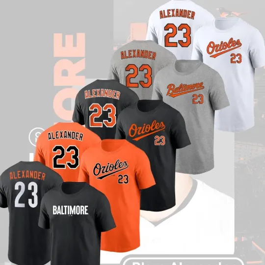 Blaze Alexander #23 Baltimore Orioles 2026 Player Name & Number Fan Gift