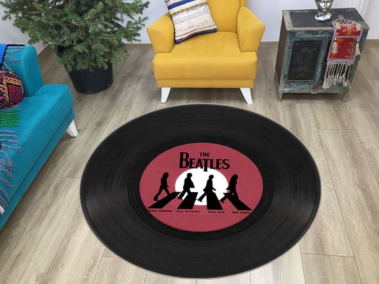 Discover The Beatles Rug: Record Design, Music Room Decor