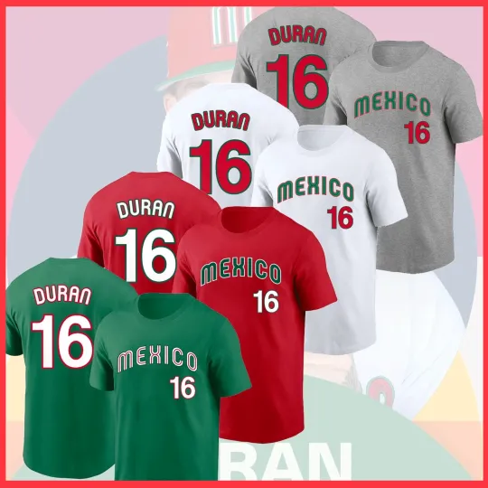 Discover NEW - 2026 World Baseball Classic Jarren Duran Team Mexico Name & Number T Shirt