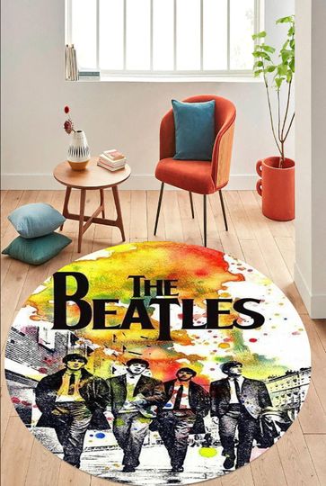 Discover The Beatles Rug: Non-Slip Fan Carpet, Kids Room Decor